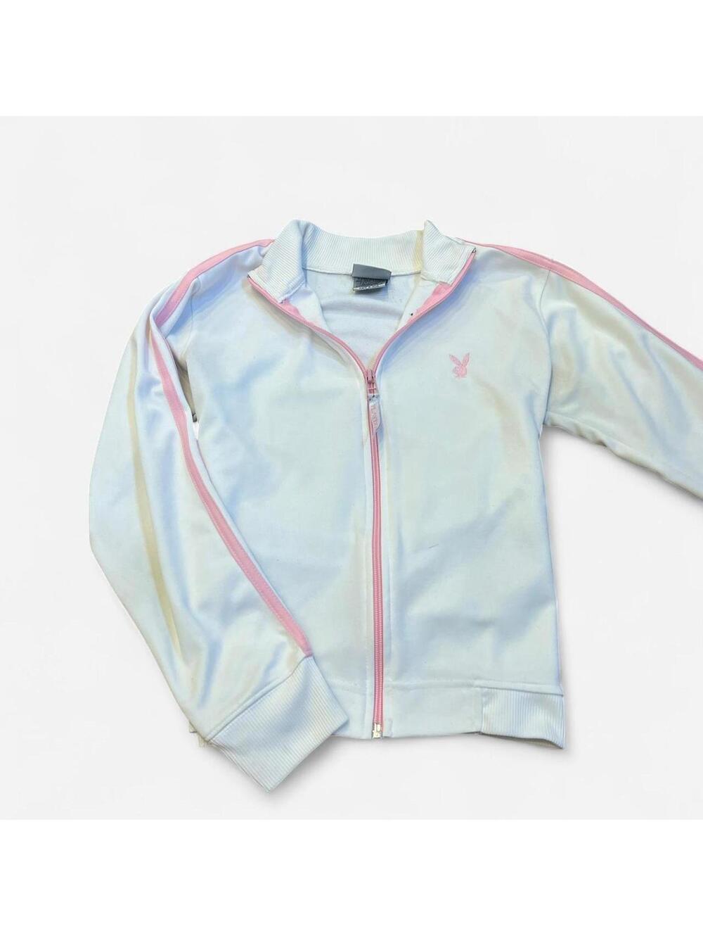 y2k playboy zip up jacket